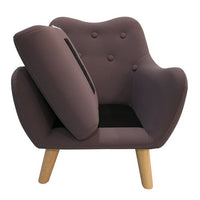Kids Sofa Chair,Fabric Upholstered Child Accent Armchair with Wooden Legs,Accent Chair Single Sofa for Reading, Watching TV, Leisure and Entertainment