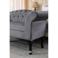 Convertible Chaise Lounge Chair, Modern Polyfiber Adjustable Chaise Bed with Wood Legs and Tufted Back, 2 in 1 Upholstered Folding Accent Sofa Bed Couch for Living Room Bedroom Apartment, Navy