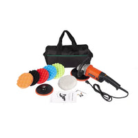 Rotary Polisher 7-Inch , 6 Variable Speeds and Accessory Kit, With 6 Variable Speeds to Buff/Buff/Smooth/Finish Pads - 10-Amp, 1500~3000 RPM for Cars, Boats, Wood, Metal, Tiles, Plastic, Vehicles