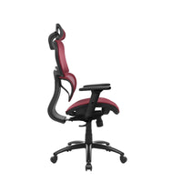 Ergonomic Mesh Office Chair, Height Adjustable Gaming Chair with Lumbar Support, 3D Armrest and Adjustable Headrest,Swivel Computer Chair with Tilt Function, Desk Chair for Home Office,Red