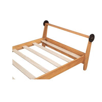 Twin Size Platform Bed,Wooden Plane Shaped Platform Bed Frame with Rotatable Propeller and Shelves for Boys and Girls,Easy Assembly,Natural