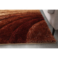 24"x36" Soft Pile Hand Tufted Shag Area Rug, "3D Shaggy" Living Room Carpet, Persian Area Rugs for Modern Home Décor, Soft Luxury Rug, Brown