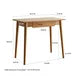 Modern Solid Wood Table with a Storage Drawer, Oak Grain Finish Writing Desk, Slim Computer Desk for Home, Office, Reading Room and Living Room