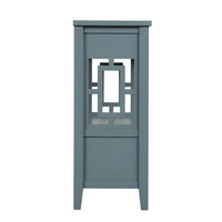 Console Table, 36inch Entryway Table with 4 Drawers and 1 Storage Shelf, Farmhouse Wooden Sofa Table for Entryway Living Room Hallway Kitchen Bedroom, Blue
