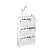 Shoe Cabinet for Entryway, White Narrow Shoe Storage Cabinet Flip Down Shoe Rack Wood 3 Tier Shoe Organizer for Home and Apartment, Modern Shoe Storage Cabinet with 3 Flip Drawers for Entrywa, White