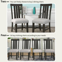 Set of 2 Dining Chairs,Upholstered Side Chair with Nailhead and Wood Legs,Modern High-end Tufted Dining Chair for Kitchen Room,Home, Apartment