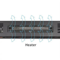 Electric Fireplace - 42 Inch Faux Fireplace with Flame Wall Hanging Installation - Remote Control Operated, Safe for Daily Use Wide Wall Mount Heater