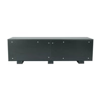 TV Stand for TVs up to 65-Inch Flat Screen, Modern Entertainment Center Media Console with 8 Open Shelves, for Living Room Bedroom, Black 59''W x 15.5''D x 17.5''H