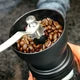 Triple Tree Manual Coffee Grinder with Ceramic Burrs, Hand Coffee Mill with Two Glass Jars(11oz each), Brush and 2 Tablespoon Scoop