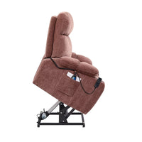 Motor Power Lift Recliner Chair with Massage and Heat for Elderly People, Electric Recliner Sofa Chair, Infinite Position, Single Sofa for Living Room