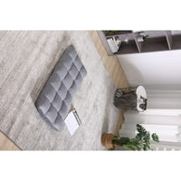 Indoor 5-Position Adjustable Floor Chair with Back Support,Folding Padded Gaming Sofa Chair,Lounge Chair for Adults Video Gaming,Meditation,Reading,Grey