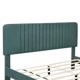 4-Pieces Bedroom Furniture Sets, Queen Size Upholstered Platform Bed with 2 Nightstands & Storage Benches, Bedroom Sets for Adults Teens, Green