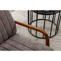Mid Century Modern Accent Chair with Solid Wood Frame, Upholstered Living Room Armchair with High-Back and Padded Seat, Comfy Reading Chair Lounge Chair for Bedroom, Office, Studio, Dark Gray (5.0) 5 stars out of 1 review 1 review