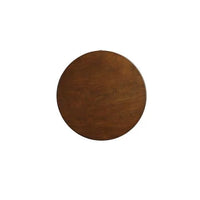 Round End Table with 1 Drawer & Open Storage Shelf, Side Table with Wooden Cabriole Leg, Night Stand for Living Room Bedroom, Walnut