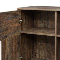 Sideboard, Restaurant Buffet Sideboard with 4 Storage Spaces, Home Coffee Bar Storage Cabinet, Bathroom Cabinet, Entrance Channel Basement, Bedroom and Living Room, Espresso
