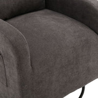 Gliding Recliner Rocker,360°Swivel Glider Modern Nursery Glider Recliner Chair Upholstered Plush Seating Glider,Swivel Glider Chair Nursery Chair Reclining Sofa Chair for Living Room Office,Dark Gray