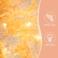 6ft Artificial Christmas Tree with 300 LED Lights and 600 Bendable Branches,Christmas Tree Holiday Decoration, Xmas Tree Christmas Decorations