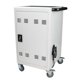 Mobile Charging Cart Docking 30 Device,Laptop Storage Rack with Combination Lock,Mobile Charging Cabinet with Wheels for Tablets and Laptops