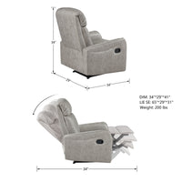 Adjustable Business Sofa with High Backrest, Modern Faux Leather Lounge Chair with Armrest, Ergonomic Accent Sofa with Foldable Function, Comfy Armchair Sofa for Office, Living Room, Balcony, Cinema