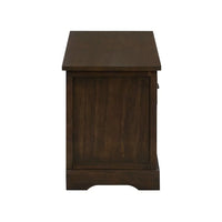 Storage Bench, Homes Collection Wicker Storage Bench with 3 Drawers and 3 Woven Baskets, Wood Entryway Shoe Bench for Hallway, Entryway, Mudroom and Living Room (Walnut)