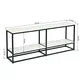 TV Stand, TV Console for up to 65-Inch Televisions with 2-Tier Storage, Entertainment Center TV Cabinet with Marble Top, Mid Century Media Console with for Gaming, Living Room, Bedroom, Marble