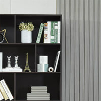 Bookshelf with 2 Open Shelves and 2 Doors, Modern Floor Standing Bookcase with Solid Wood Legs, Wooden Storage Organizer Shelf, Display Shelf for Living Room Bedroom and Study Room, Coffee