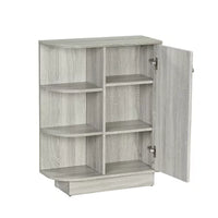 Bathroom Storage Cabinet, Bathroom Console Table Open Style Shelf Cabinet with Adjustable Shelves & 1 Door, Free-Standing 3 Tier Wood Side Table for Living Room,Bathroom, Kitchen