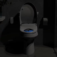 Electric Bidet Smart Toilet Seat with Dual Control Mode, Adjustable Warm Water and Air Dryer, Ultra Slim Heated Toilet Seat, Oscillating and Pulsating Spray Wash, LED Nightlight, Elongated