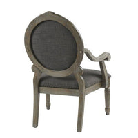 Brentwood Accent Chairs-Birch Hardwood, INCLAKE Hand Carved Scroll Design Living Armchair Modern Classic Style Family Room Sofa Furniture Bedroom Lounge, Medium, Dark Gray