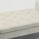 40"Storage Bench for Bedroom,End of Bed Bench with Rolled Arms,Velvet Button Tufted Storage Bench Sofa Stool with Nailhead,Long Storage Bench Ottoman Bench for Entryway Living Room,Beige