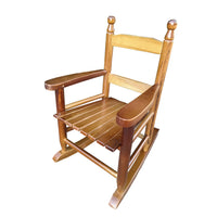 Children's Rocking Chair with Smooth Surface and Footrests, Toddler Rocking Chair with Backrest Armrests and Smooth Surface for Living Rooms, Bedrooms,Weight Limit 110 LBS