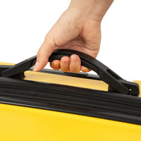 24” Hardshell Luggage, Modern Lightweight Suitcase with 360 Degree Spinner Wheels, TSA Lock, Side Bumper Feet, Expandable ABS Single Luggage for Travel and Storage, Yellow