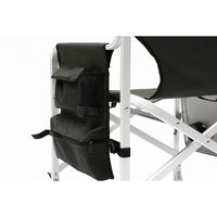 Portable Folding Chair with Side Table and Storage Pocket,Foldable Camping Chair Directors Chair with Heavy Duty Steel Frame,for Beach, Fishing,Trip,Picnic,Lawn