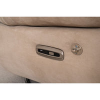 Power Recliner with 270 Degrees Swivel Glider, Modern Sofa Chair with USB Interfaces and Mobile Phone Holders, Swivel Glider Chair for Living Room, Bedroom, Camel