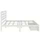 Full Size Platform Bed, Wood Bed Frame with Headboard and 2 Drawers Storage, Wooden Platform Bed for Bedroom, Easy Assembly, No Box Spring Needed, White