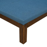 Couch Daybed Sofa Bed Frame with Linen Cover Mattress, Convertible Sofa Bed Sleeper Sofa Upholstered Sofa Chaise Lounge TV Sofa for Bedroom Living Room Guest Room, Twin Size Day Bed, Blue