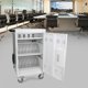 Mobile Charging Cart Docking 30 Device,Laptop Storage Rack with Combination Lock,Mobile Charging Cabinet with Wheels for Tablets and Laptops