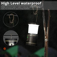 LED Camping Lantern Rechargeable, 12000mAh Waterproof Tent Light with 6 Adjustable Light Modes, Lasts for 432 Hours on a Single Charge, USB Camping Lamp for Hurricane, Emergency and Hiking