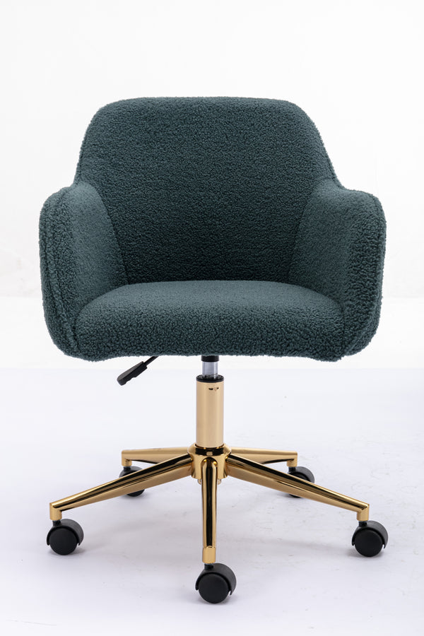 Adjustable Height 360 Revolving Home Office Chair, Soft Wool Fabric Ma ...
