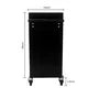 Multifunctional Rolling Tool Cart, Tool Cart with 4 Drawers, Storage Space on Bottom, Lockable Wheels, Mobile Workshop Tool Trolley for Mechanic, Warehouse, Garage, Workshop (Black)
