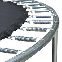 14ft Trampoline for Kids Teens Adults with Basketball Hoop and Safety Enclosure Net, Outdoor Large Recreational Trampoline with Metal Ladder, ASTM Approved & High Stability