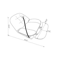 Leather Power Recliner, Swivel Recliner Chair with Footrest, USB Charger, Bluetooth, and Phone Holder, Single Sofa Chair for Living room, Bedroom, Green