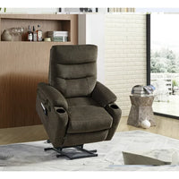 Lift Chair with Heat and Massage,Power Lift Recliner with Usb Ports Cup Holders and 2 Side Pockets,Lift Chairs Recliners for Elderly,Power Lift Chair for Bedroom Living Room,Dark Brown