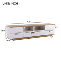 80 inch Modern TV Stand,Media Console Entertainment Center with Door Storage and Open Shelf,TV Console Table,Modern TV cabinet for living room,Bedroom,White