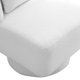 Swivel Accent Chair with Plump Pillow, Swivel Chairs for Living Room, 360 Swivel Comfy Accent Sofa Chair Club Chair, Upholstered Teddy Leisure Chair for Bedroom Living Room Lounge Hotel Office, Ivory