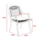 5-Piece Outdoor Aluminum Patio Dining Set, All-Weather Conversation Set 4 Chairs and 1 Round Table, 4 Chairs with Cushion and Backrest for Balcony, Lawn, Garden, Backyard