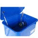 Portable Steel Cabinet Parts Washer with 110V Electric Pump, 3.5 Gallon Capacity, Blue