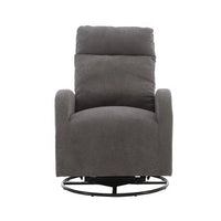 Gliding Recliner Rocker,360°Swivel Glider Modern Nursery Glider Recliner Chair Upholstered Plush Seating Glider,Swivel Glider Chair Nursery Chair Reclining Sofa Chair for Living Room Office,Dark Gray