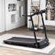 2.5HP Folding Treadmill with Incline, 12KM/H Electric Treadmill for Home Office Use, Bluetooth Music Cup Holder Heart Rate Sensor Walking Running Machine for Indoor Home Gym Exercise Fitness