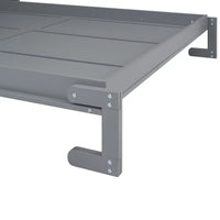 Queen Size Murphy Bed with Shelf, Solid Wood Mobile Murphy Chest Bed Cube Cabinet Bed, Murphy Platform Bed for Guest Room Home Office, Gray